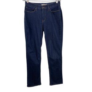 Levi's Perfect Waist 525 Straight Leg Jeans Womens 10 Dark Blue Denim